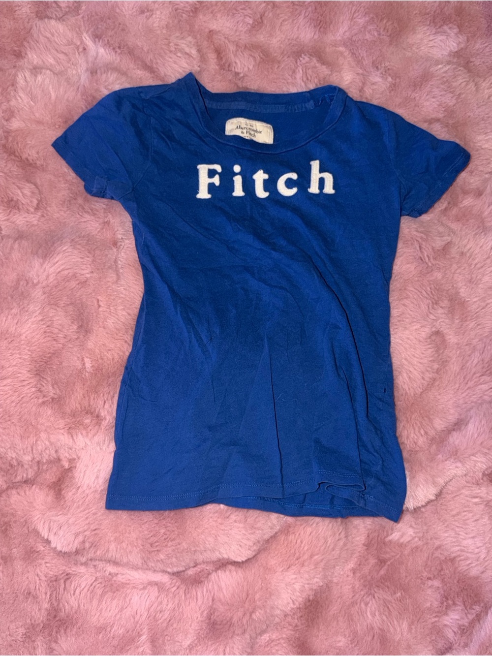 Abercrombie Blue 'Fitch' Logo Tee